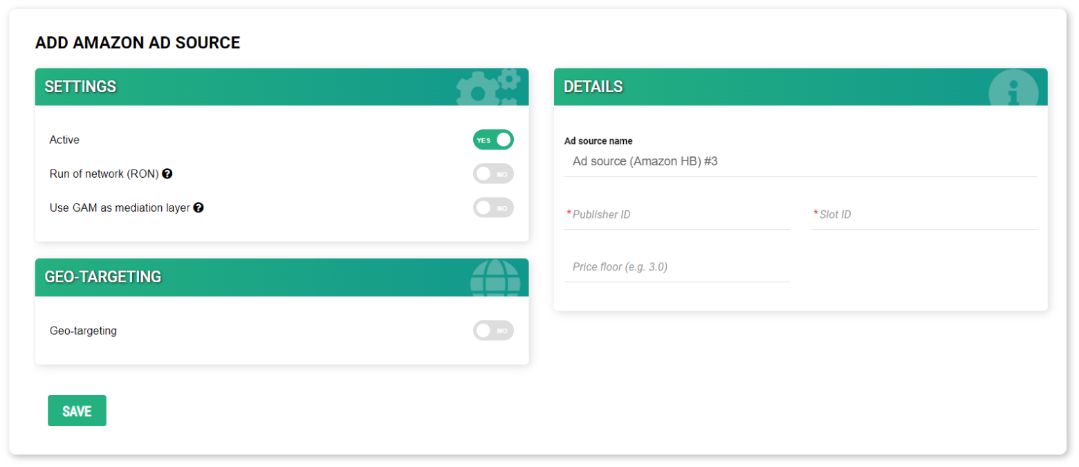Amazon A9 Video Header Bidding